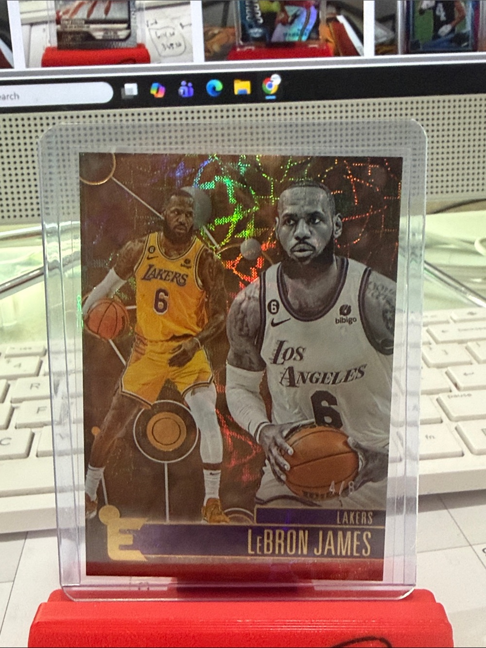 Lebron James - 2022-23 Panini Chronicles #228 Essentials Asia Gold #'d 4/8